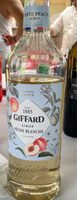 Sirop peche blanche