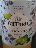 Sirop citron vert