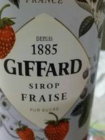Giffard strawberry syrup