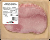 Jambon cuit supérieur découenné dégraissé fumé 4tr