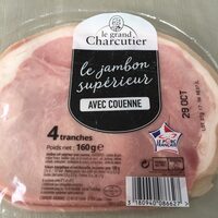 Le jambon supérieur avec couenne