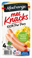 Mes Knacks 100% pur porc x4