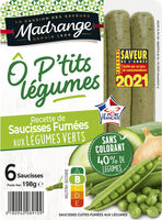 Recette de saucisses fumées aux légumes verts Ô P’tits Légumes