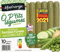 Recette de saucisses fumées aux légumes verts Ô P’tits Légumes