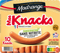 Mes Knacks Conservation sans nitrite x10