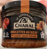 Boulettes au bœuf & fusilli sauce tomate
