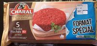 5×120 g steaks hachés Charal pur bœuf 15 %