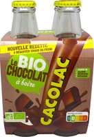 CACOLAC CHOCOLAT A BOIRE BIO pack de 4 bouteilles 20 cl