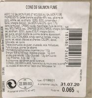 Cone de saumon fume
