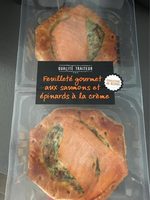 Feuilleté gourmet aux saumons et épinards à la crème