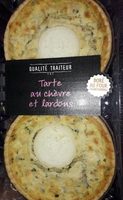 Tarte au chèvre et aux lardons