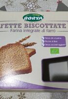 Fette biscottate farina integrale di farro