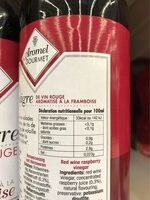 Vinaigre vin rouge arome framboise
