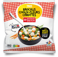 Trio brocolis, choux-fleurs, carottes
