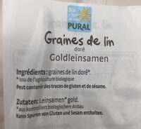 Graines De Lin Dorées Bio ? ? Pural