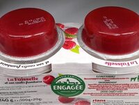 La faisselle et son coulis de framboise
