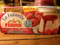 La faisselle et son coulis de Framboise