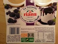 La Faisselle et son coulis de mûre et myrtille
