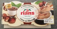 Rians onctueux crème au marron