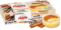 L'Onctueux vanille et Spéculoos émiettés 2 x (86 g + 4 g)