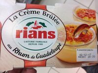 La creme brulée  au Rhum