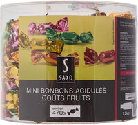 Mini bonbons acidules gouts fruits