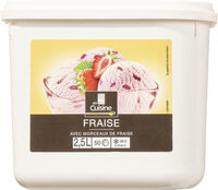 FRAISE avec morceaux de fraise