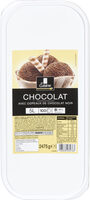 Chocolat avec copeaux de chocolat noir