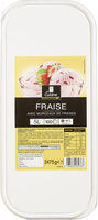 Fraise avec morceaux de fraises