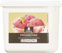 Framboise avec morceaux de framboise