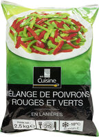 Mélange de poivrons rouges et verts