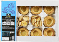 Bouchees traiteur au beurre avec chapeaux separes