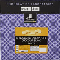Chocolat de laboratoire chocolat blanc palets