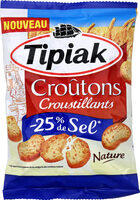 Croutons croustillants, nature –25% de sel