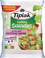 Croutons salade ail et fines herbes