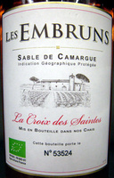 Les Embruns Sable de Camargue IGP La Croix des Saintes
