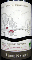 Merlot Cabernet Sauvignon Pays d'Oc 2011 IGP Bio Cuvée des Jours Paisibles