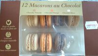 12 macarons au chocolat