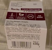 Tarte citron meringuée