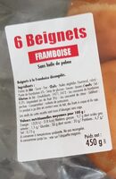 6 beignets fourrés à la framboise
