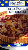 Tarte pomme rhubarbe