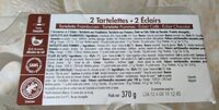 2 Tartelettes + 2 Éclairs