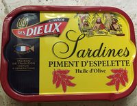 Sardines Piment d'espelette Huile d'olive
