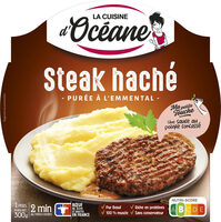 Steak haché - purée à l'Emmental
