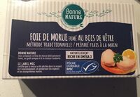 Foie de morue fume au bois de hêtre