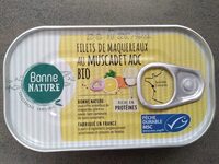 Filets de maquereaux au muscadet aoc bio