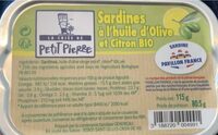 Sardines à l’huile d’olive et citron bio