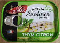 Filets De Sardines Au Thym Et Citron Les Dieux,