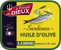 1/4 sardines à l'huile d'olive vierge extra