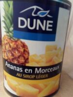 Ananas en Morceaux au sirop léger